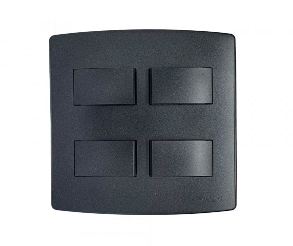 SWITCH 4L 1WAY 4X4 BLACK ONESTO TRINITY