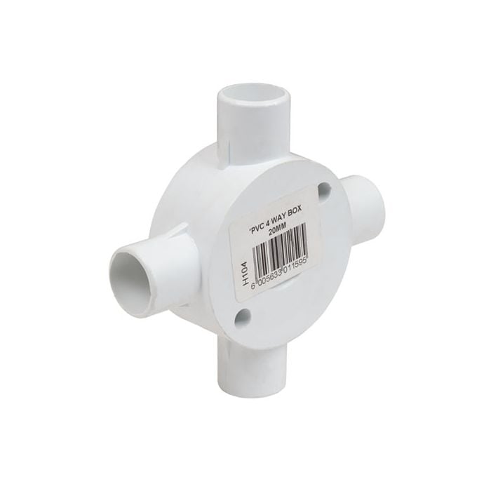 CONDUIT BOX PVC 20/25Mm 4WAY SIDE