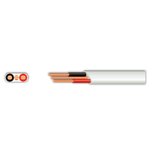 FLAT TWIN 1.5MM X2+EARTH WHITE/M