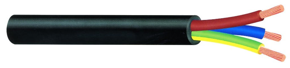CABTYRE BLACK 1.5MM X 3CORE/M