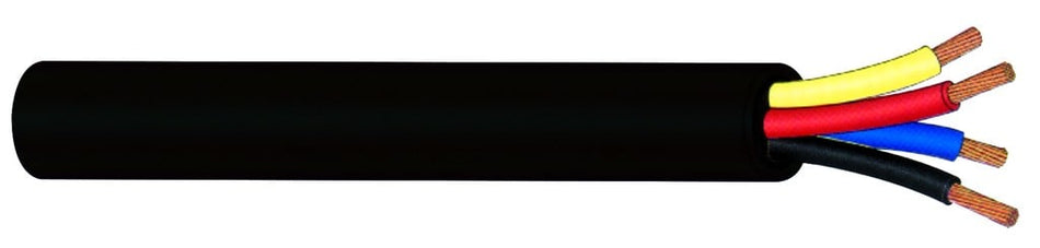 CABTYRE BLACK 2.5MM X 4CORE/M