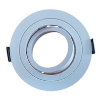 DOWNLIGHT FITTING TILT WHITE/BLK PVC